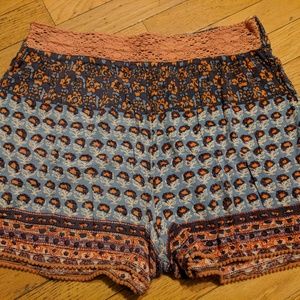 Cute print summer shorts